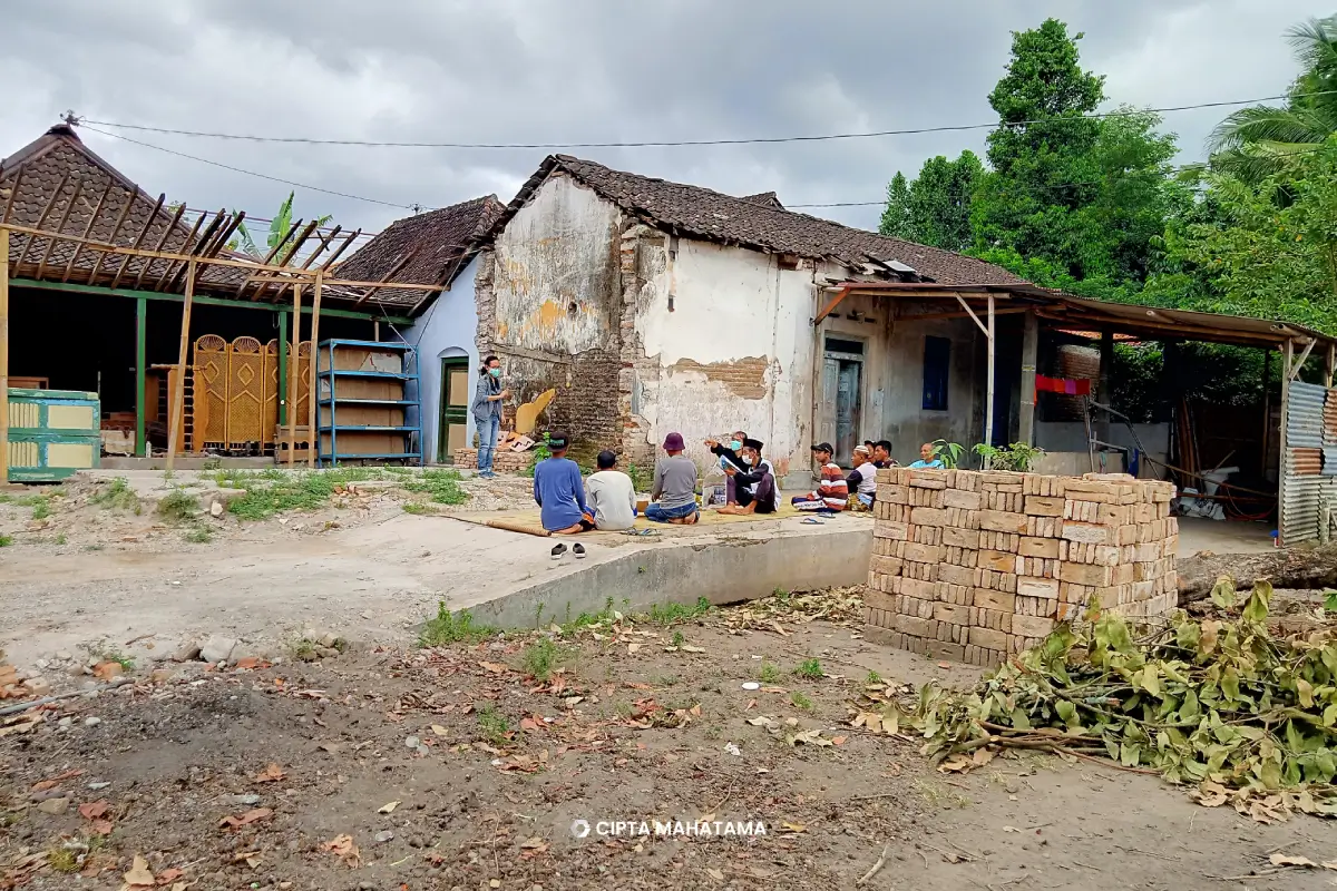 Foto lahan rumah bata ekspos Bantul Lahan sebelum dibangun rumah bata ekspos bantul